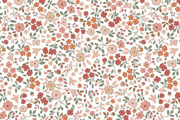 Dear Stella Deck the Halls Holiday Floral white