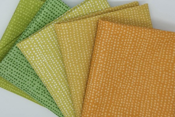 Fat Quarter Set Moonscape green
