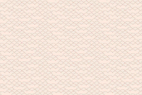Hand Stitched by Karen Lewis waves nude