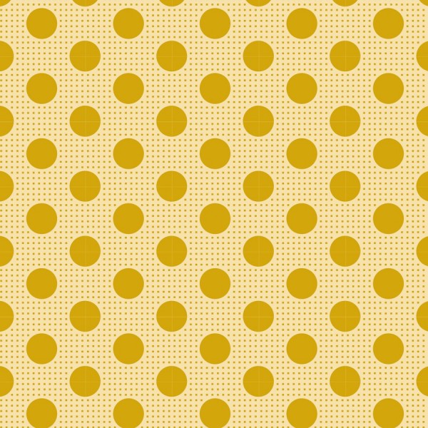 Tilda Medium Dots Flaxen yellow