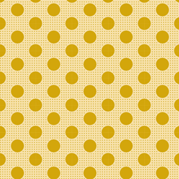 Tilda Medium Dots Flaxen yellow