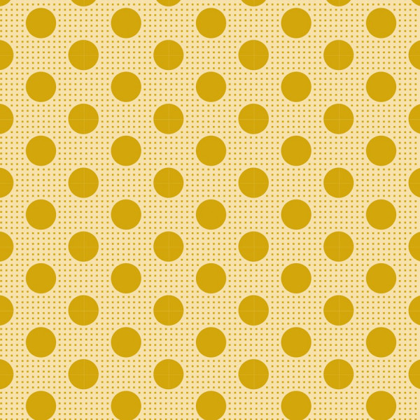 Tilda Medium Dots Flaxen yellow