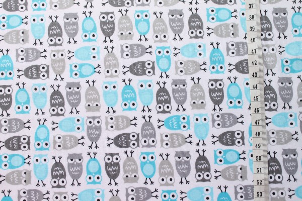 Robert Kaufman Ann Kelle URBAN ZOOLOGIE Minis Owls blue