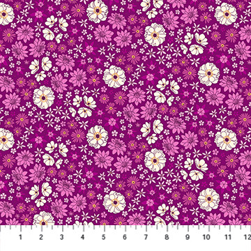 Primavera by Pippa Shaw Scattered Flower magenta multi