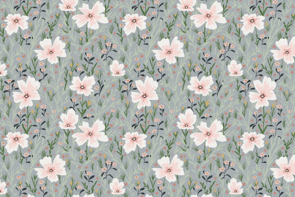Cotton and Steel I'll watch you fly Lettie Mae Wildflower Field Country Breeze